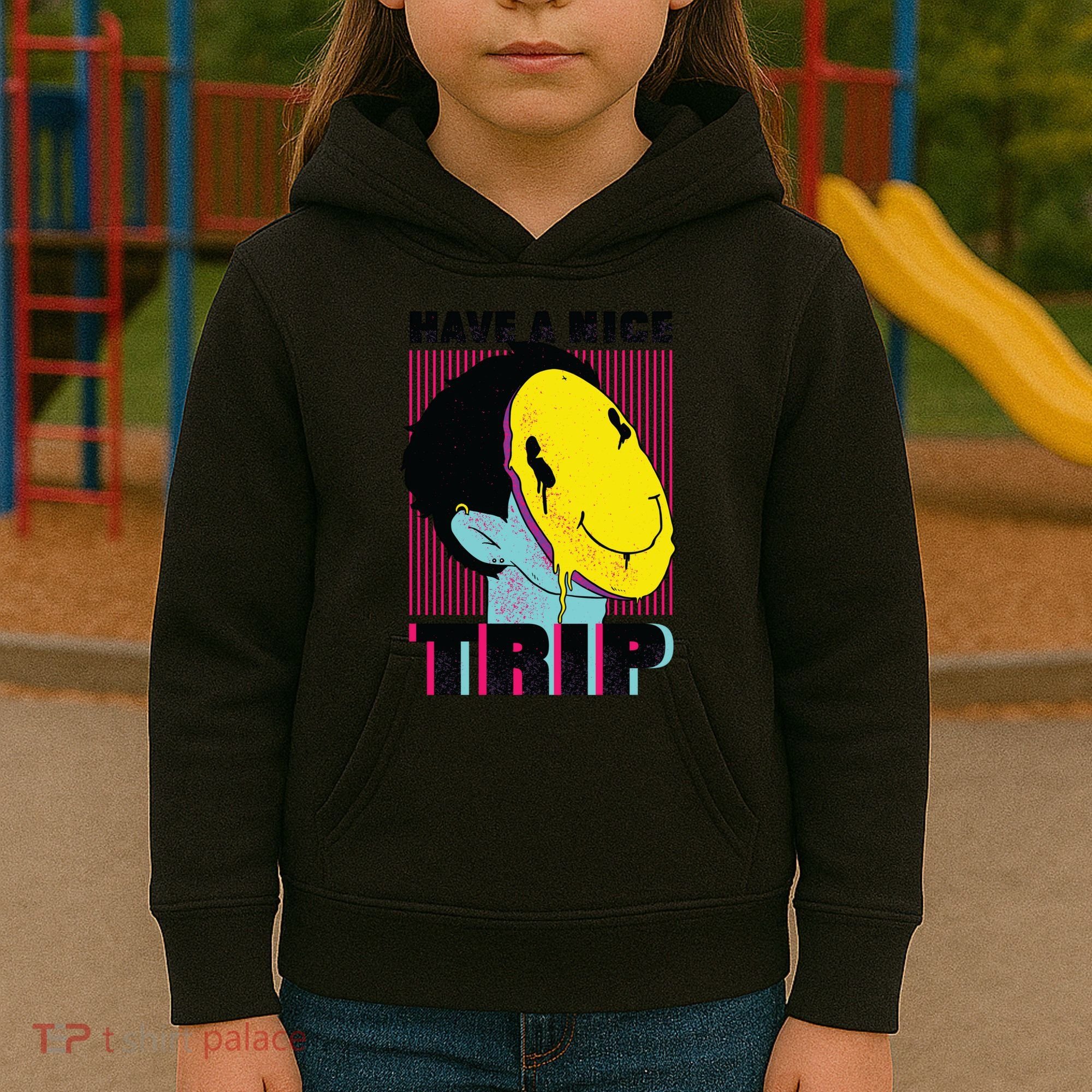 Have A Nice Trip Smiley Kids Hoodie