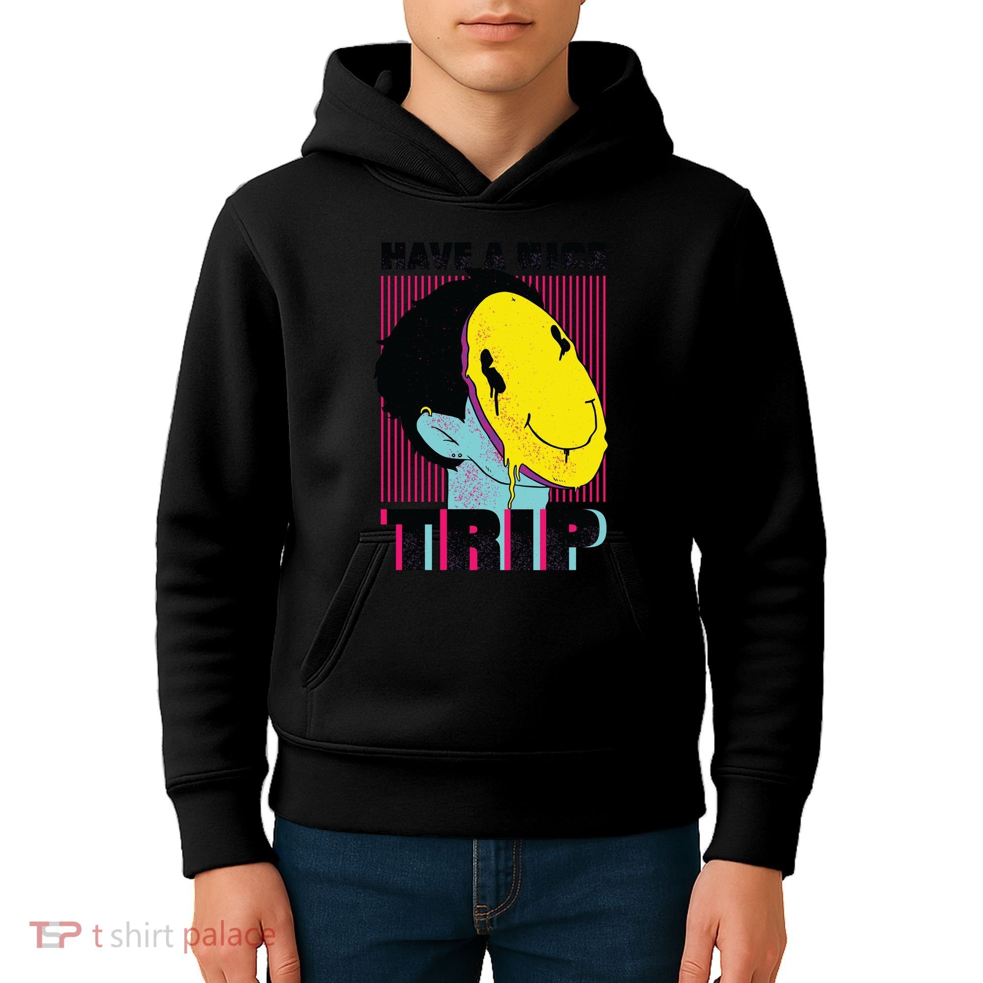 Have A Nice Trip Smiley Kids Hoodie