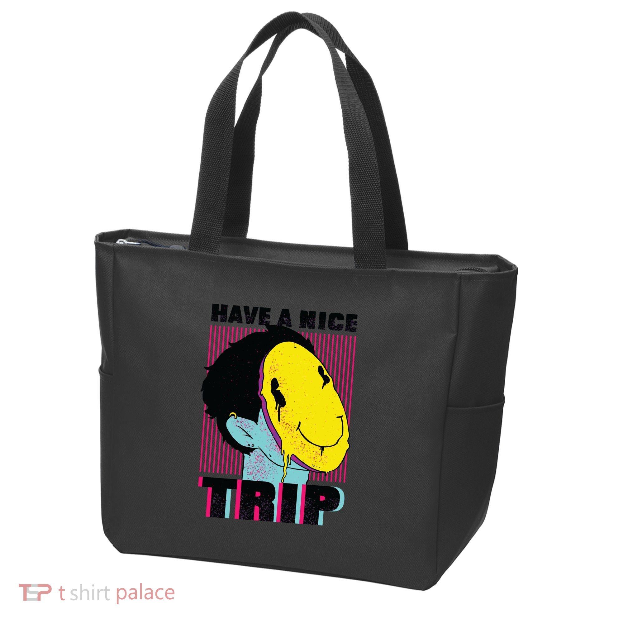Have A Nice Trip Smiley Tote Bag