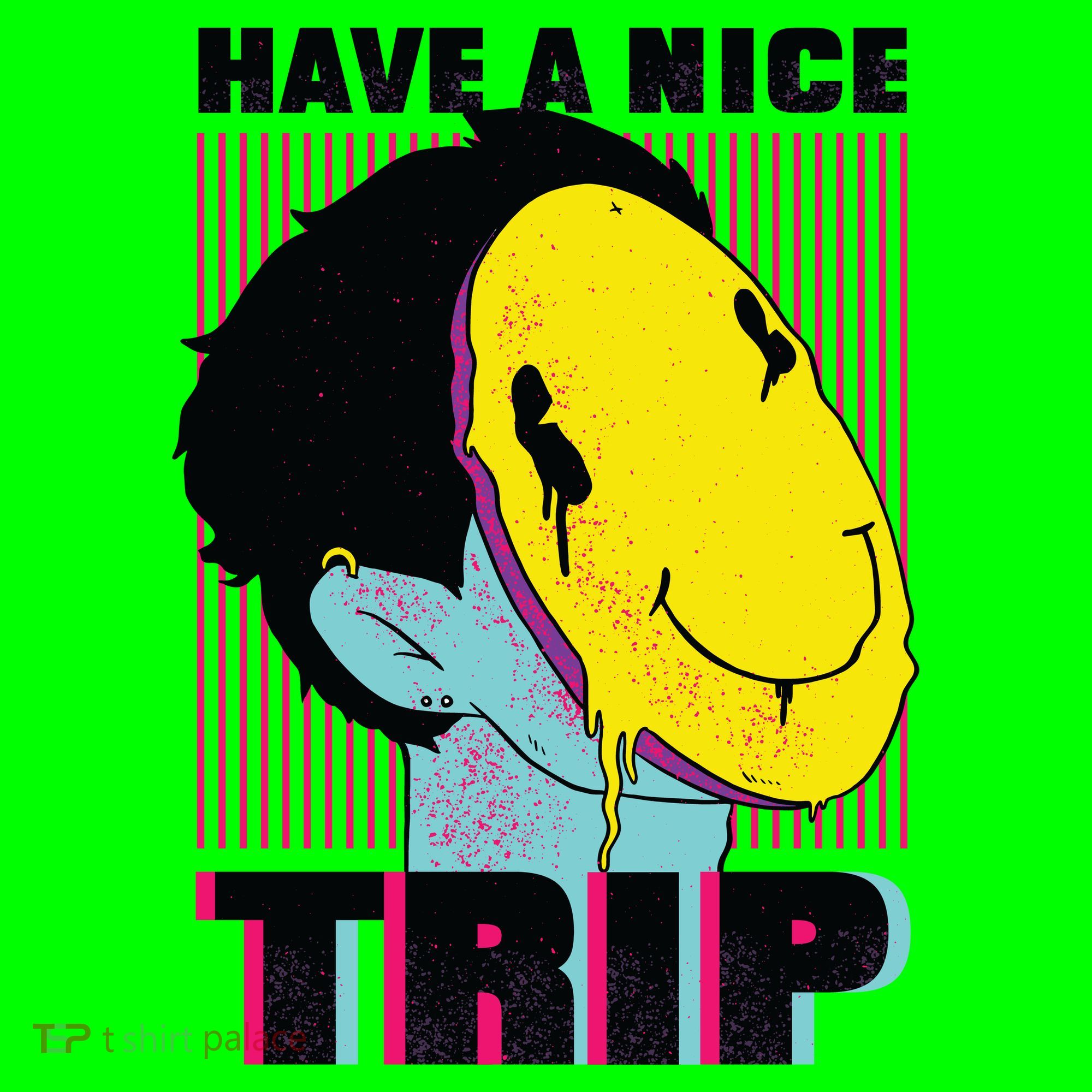 Have A Nice Trip Smiley Long Sleeve Shirt