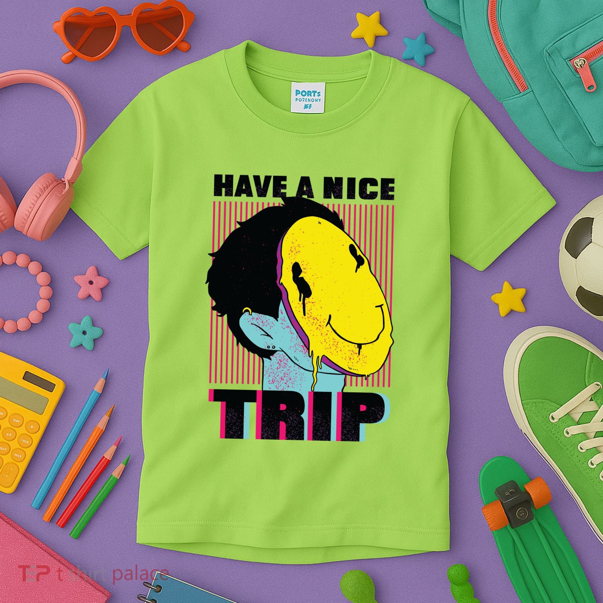 Have A Nice Trip Smiley Kids T-Shirt