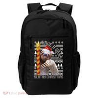 Have a Very Slothy Christmas Sloth Ugly Christmas Backpack thumb 0