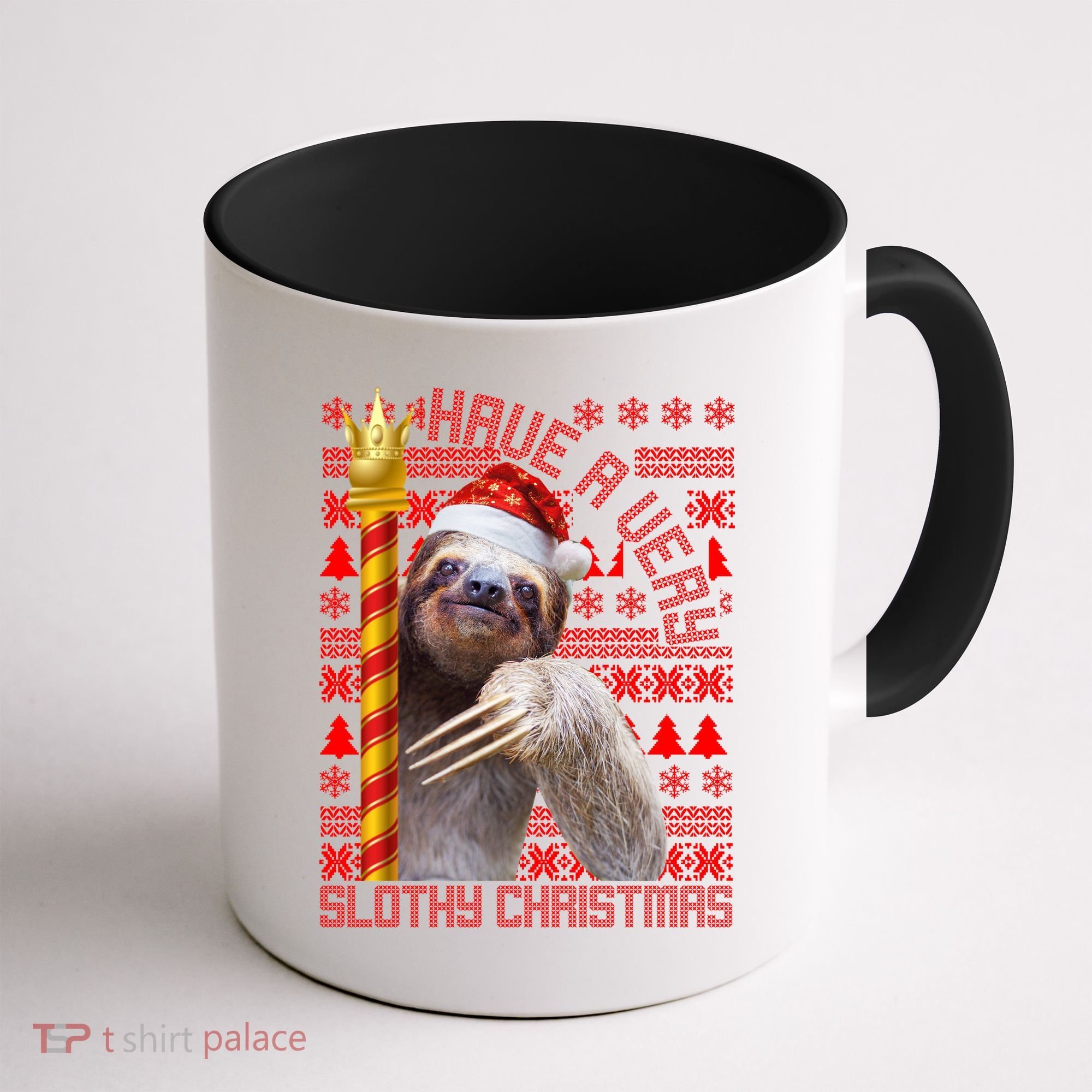 Have a Very Slothy Christmas Sloth Ugly Christmas Coffee Mug