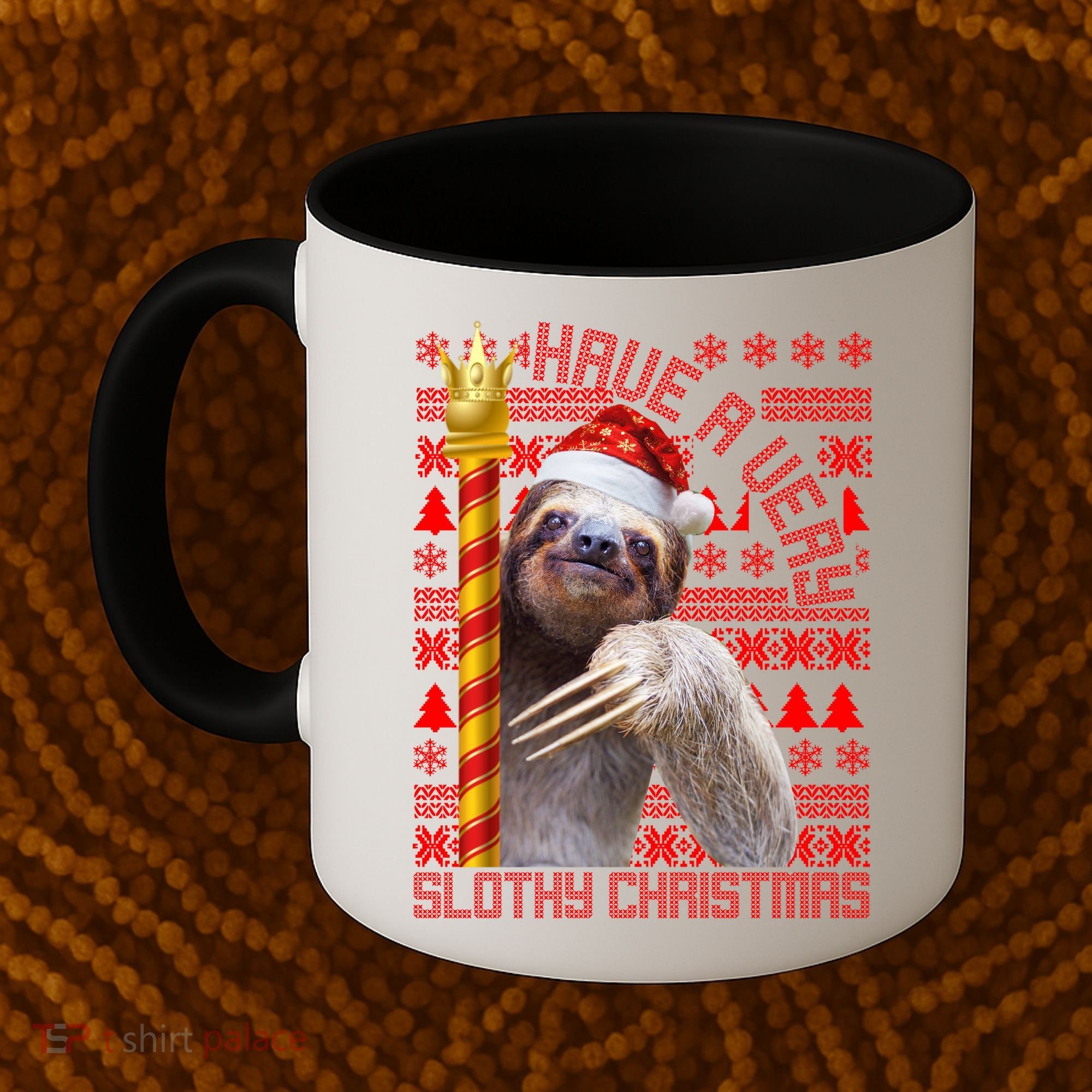 Have a Very Slothy Christmas Sloth Ugly Christmas Coffee Mug