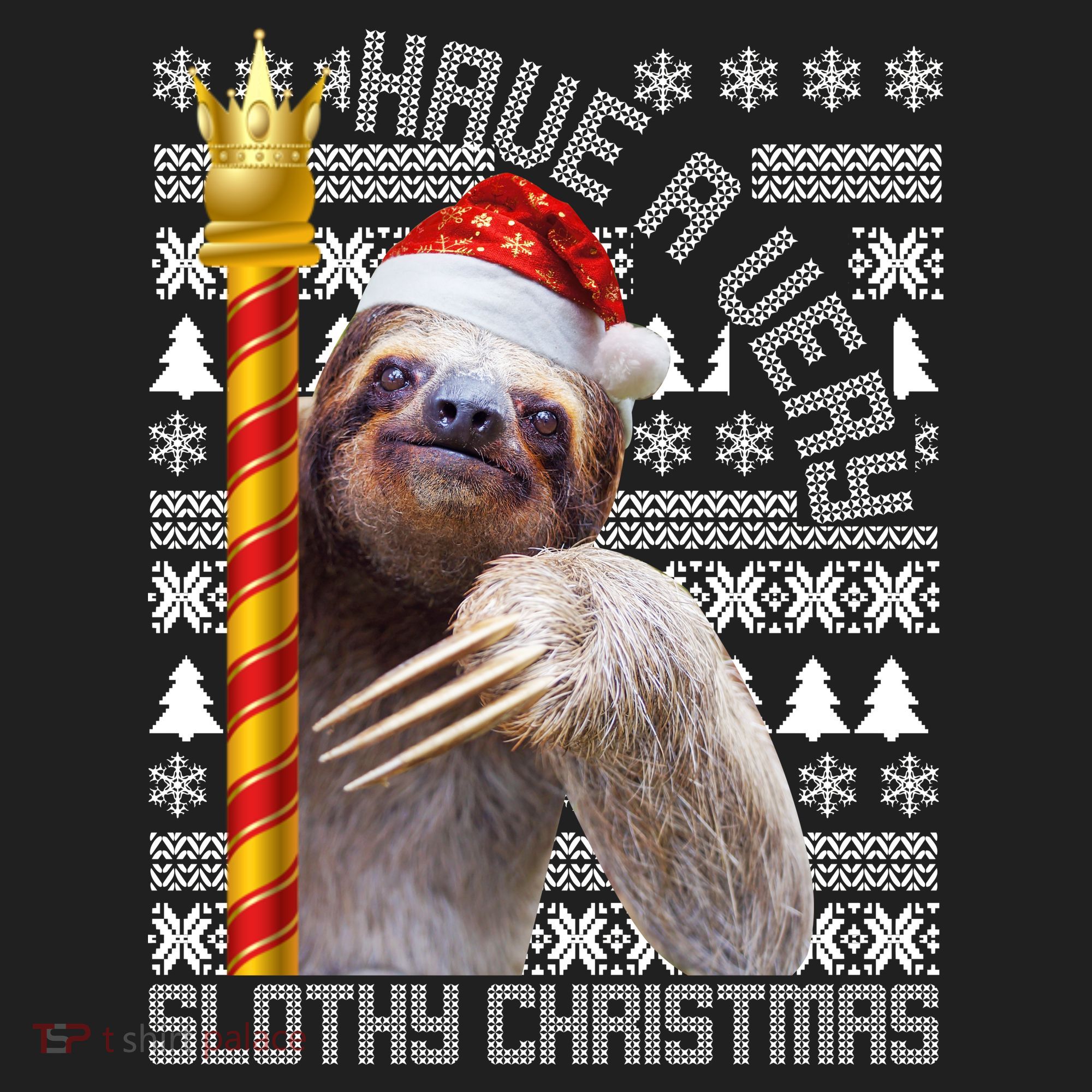 Have a Very Slothy Christmas Sloth Ugly Christmas Beanie