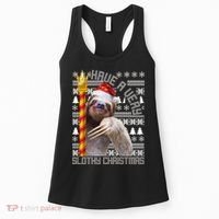 Have a Very Slothy Christmas Sloth Ugly Christmas Women's Tank Top thumb 0