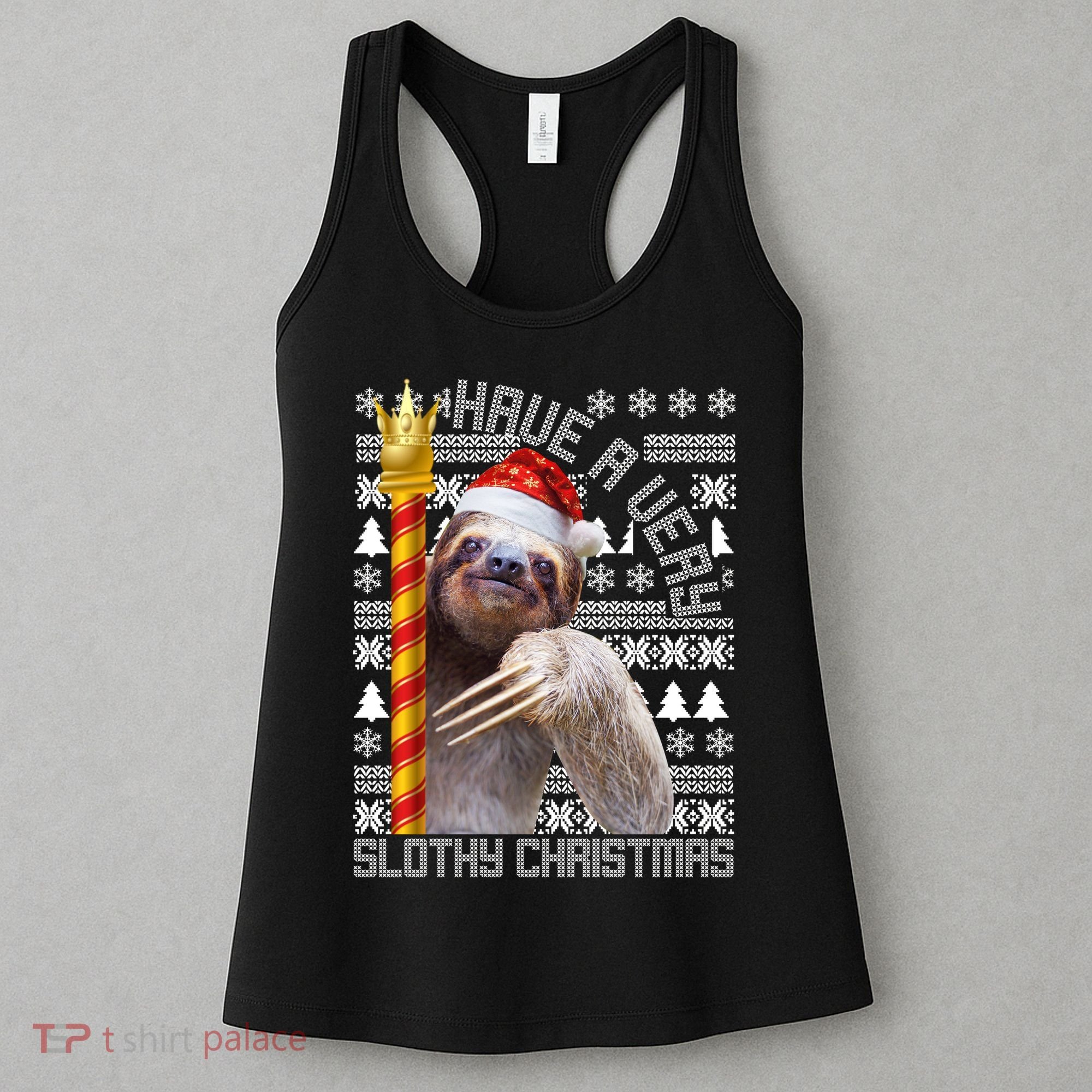 Have a Very Slothy Christmas Sloth Ugly Christmas Women's Tank Top