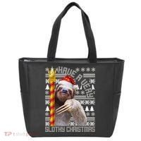 Have a Very Slothy Christmas Sloth Ugly Christmas Tote Bag thumb 0