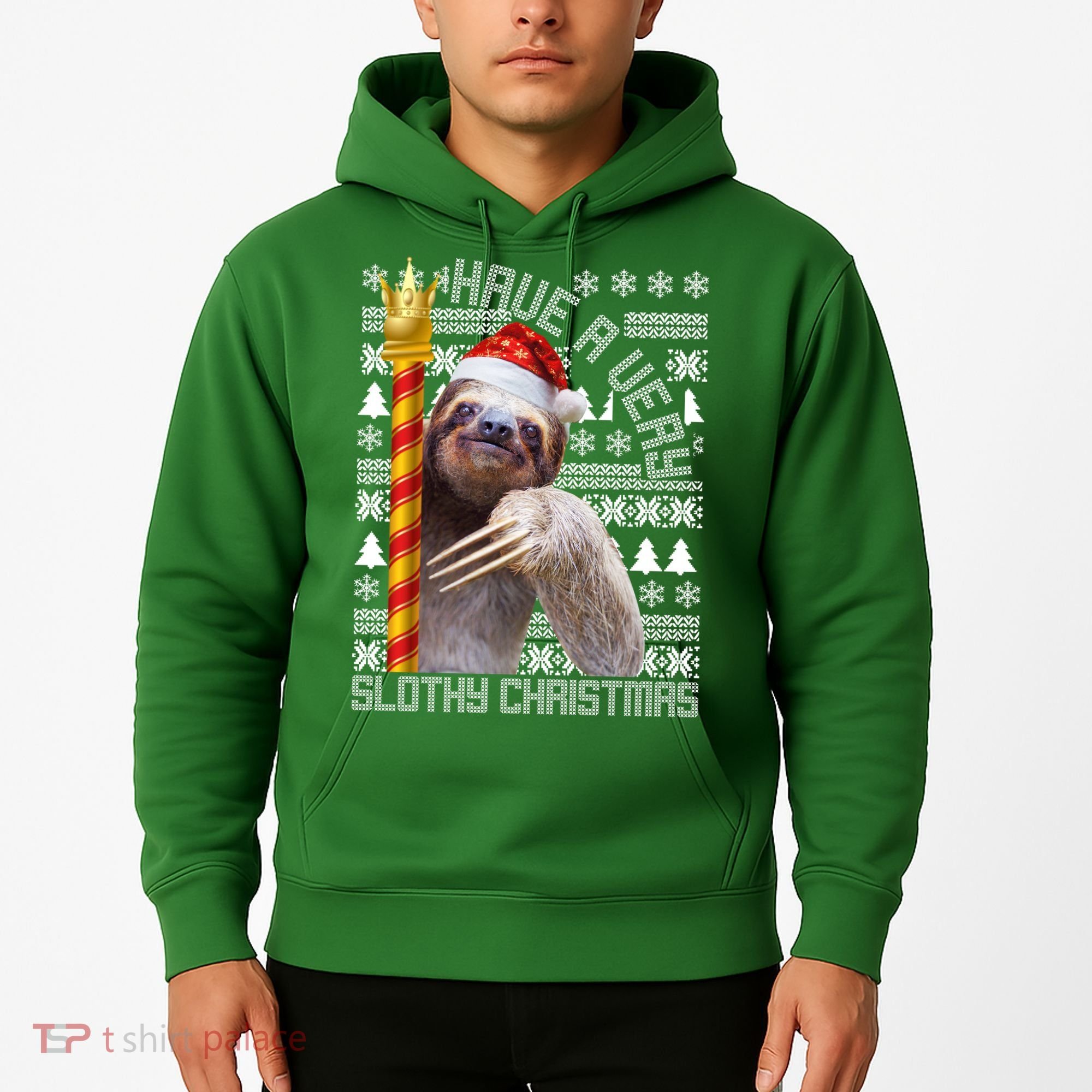 Have a Very Slothy Christmas Sloth Ugly Christmas Hoodie