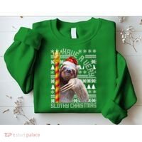Have a Very Slothy Christmas Sloth Ugly Christmas Sweatshirt thumb 2