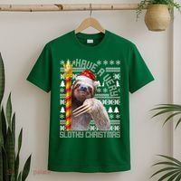 Have a Very Slothy Christmas Sloth Ugly Christmas T-Shirt thumb 2