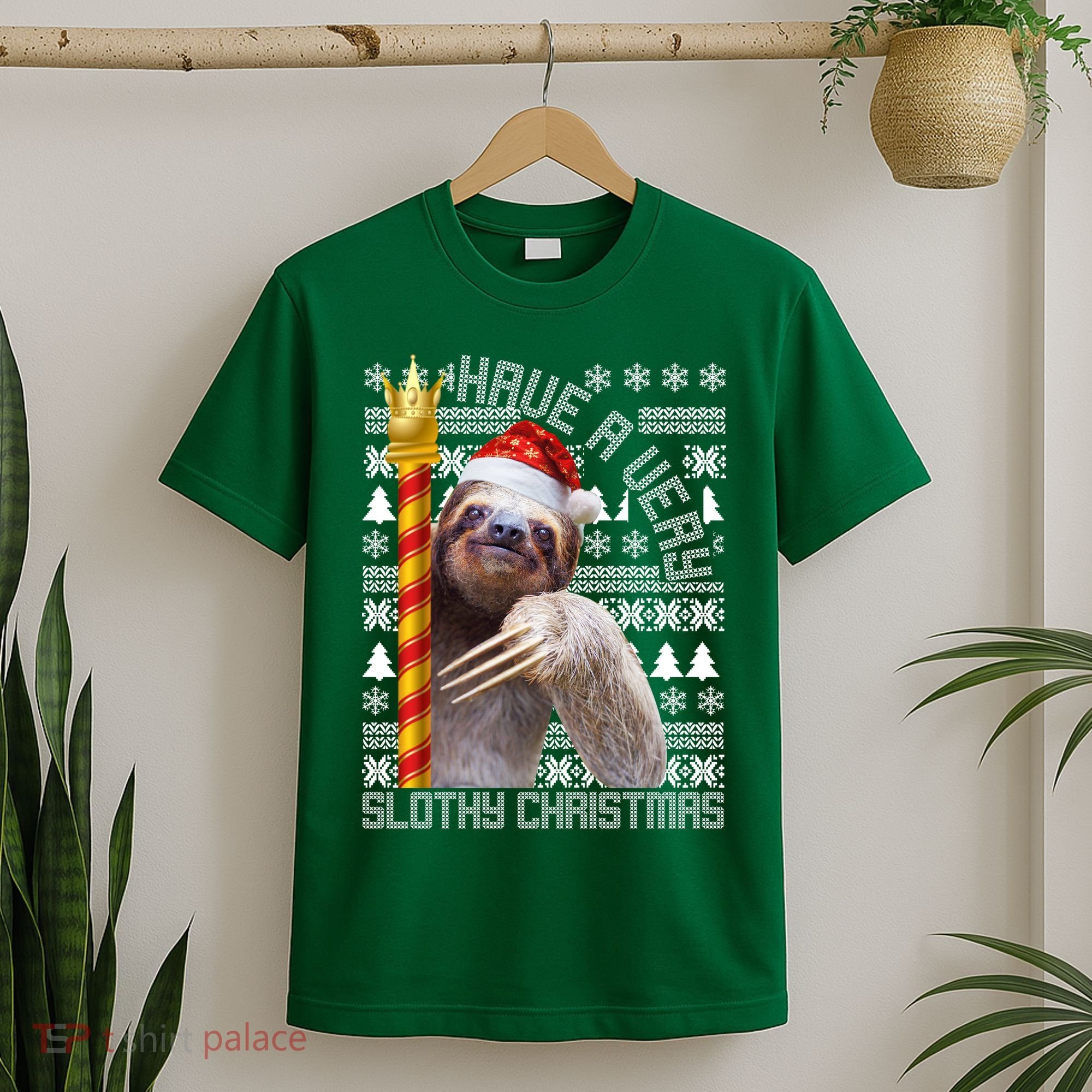 Have a Very Slothy Christmas Sloth Ugly Christmas T-Shirt