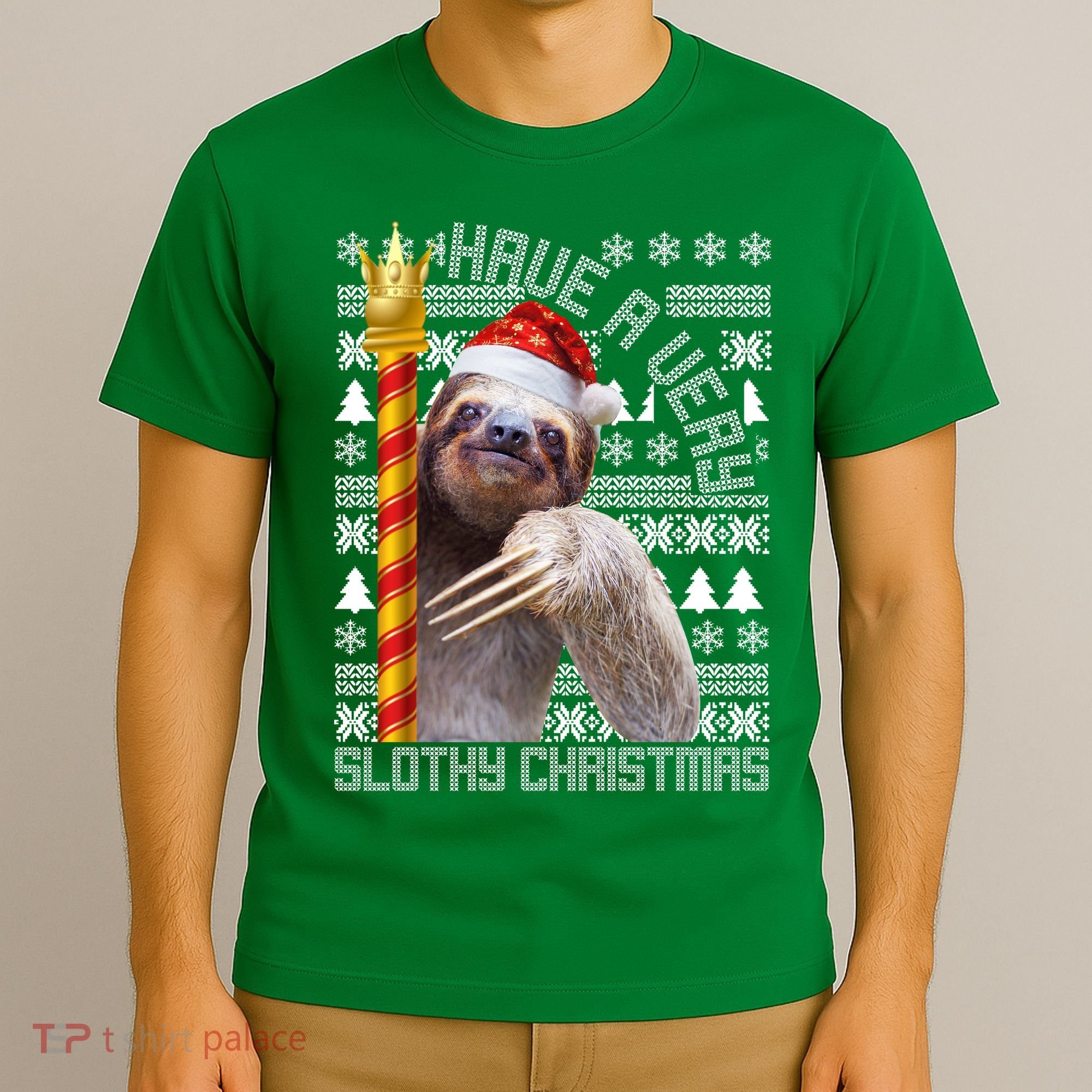 Have a Very Slothy Christmas Sloth Ugly Christmas T-Shirt