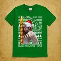 Have a Very Slothy Christmas Sloth Ugly Christmas T-Shirt thumb 5