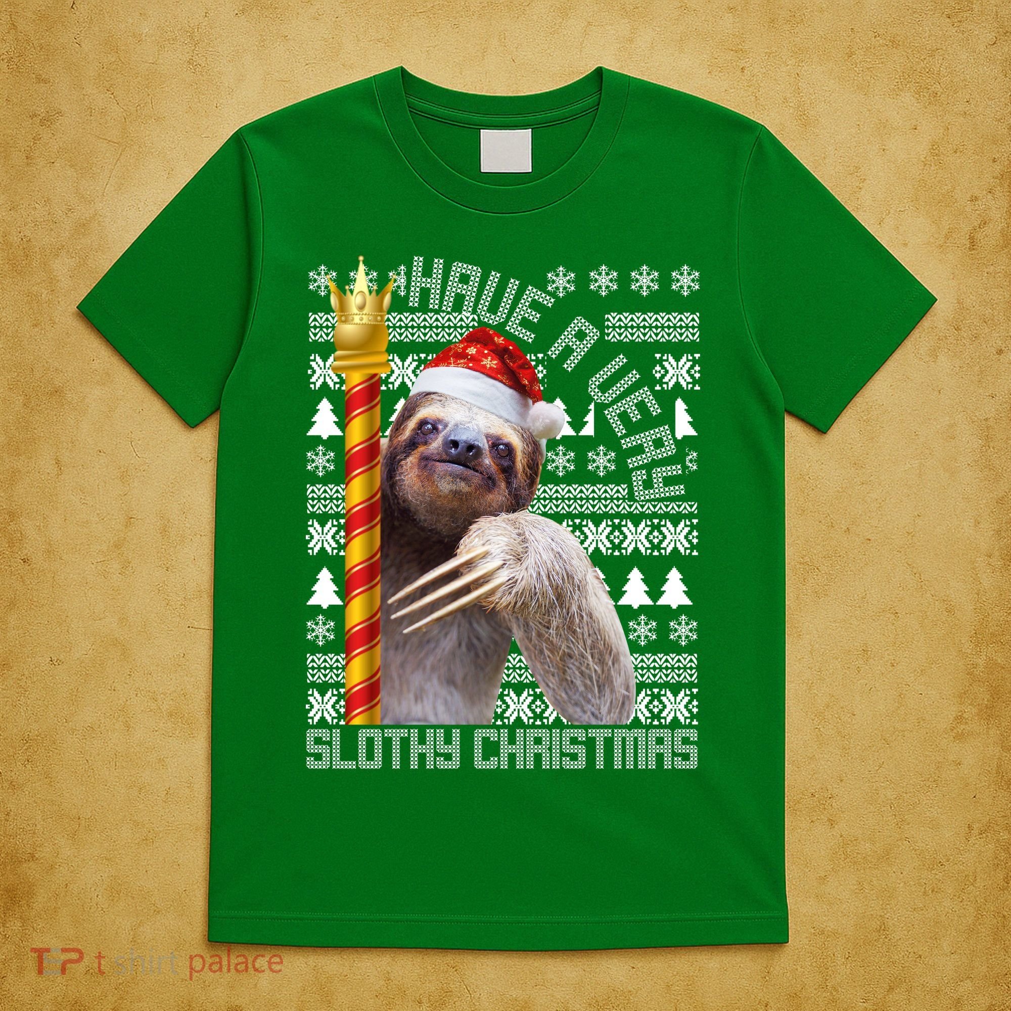 Have a Very Slothy Christmas Sloth Ugly Christmas T-Shirt