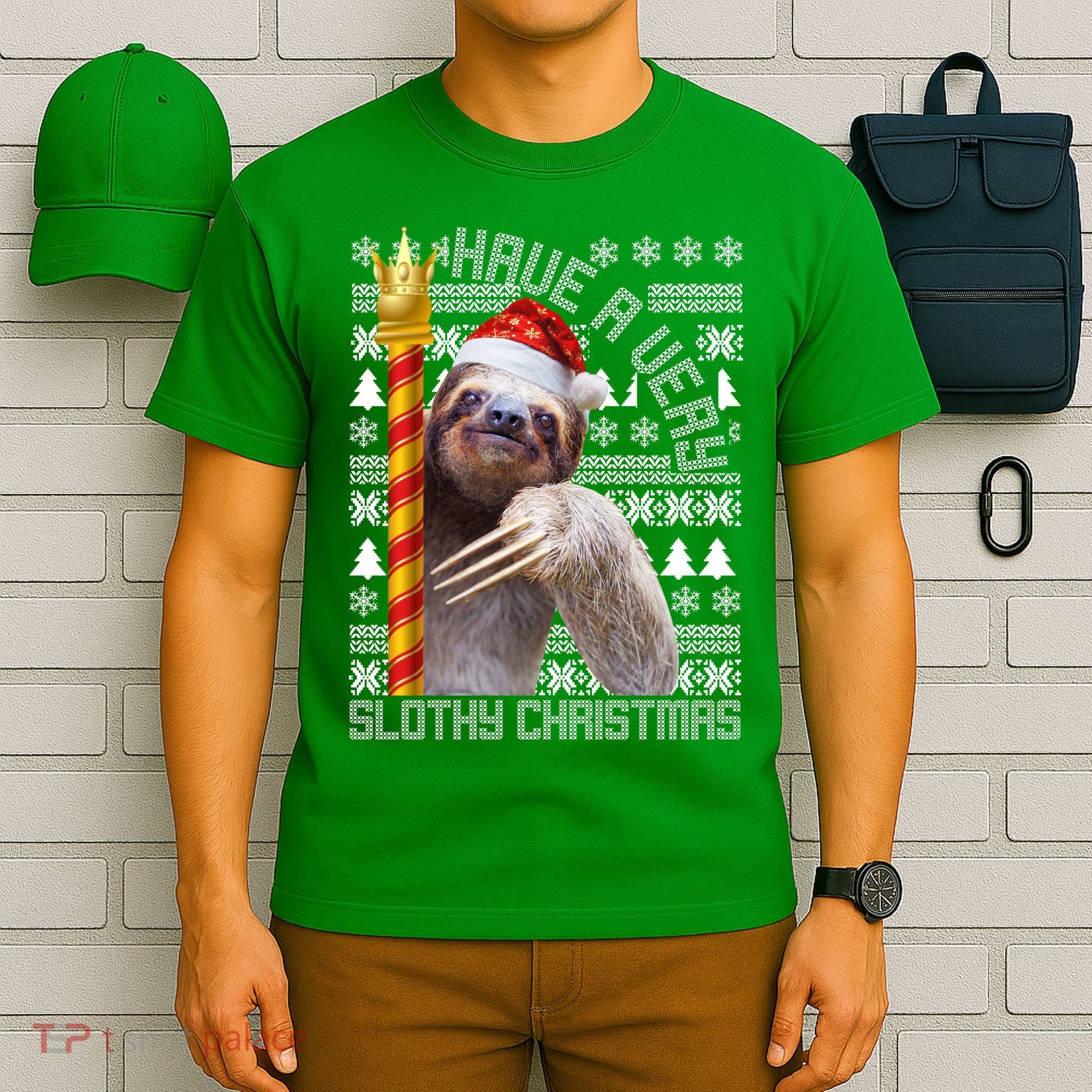 Have a Very Slothy Christmas Sloth Ugly Christmas T-Shirt