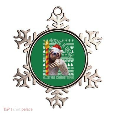 Have a Very Slothy Christmas Sloth Ugly Christmas Ornament
