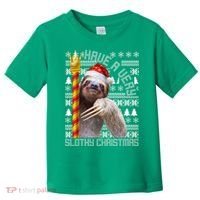 Have a Very Slothy Christmas Sloth Ugly Christmas Toddler T-Shirt thumb 0