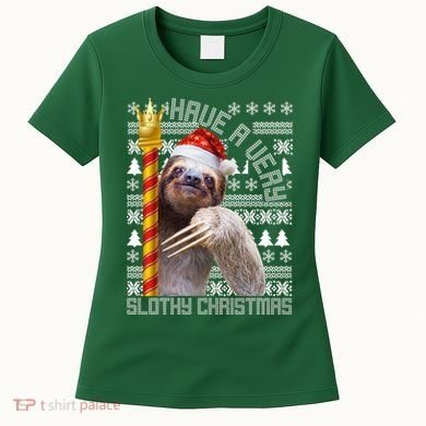 Have a Very Slothy Christmas Sloth Ugly Christmas Women's T-Shirt