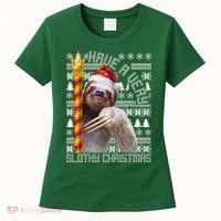 Have a Very Slothy Christmas Sloth Ugly Christmas Women's T-Shirt thumb 0