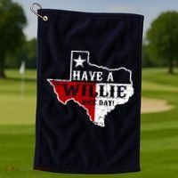 Have A Willie Nice Day Golf Towel thumb 1