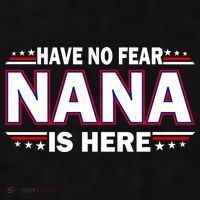 Have No Fear Nana Is Here Ladies PosiCharge Tri-Blend Wicking Tank thumb 2