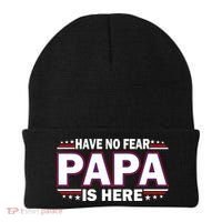 Have No Fear Papa Is Here Beanie thumb 0