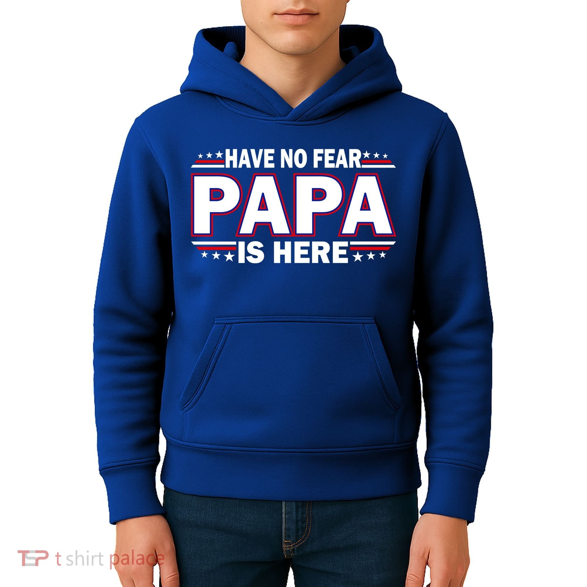 Have No Fear Papa Is Here Kids Hoodie