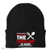 Have No Fear The Lunch Lady Is Here Beanie thumb 0