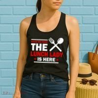 Have No Fear The Lunch Lady Is Here Women's Tank Top thumb 2