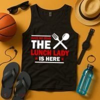 Have No Fear The Lunch Lady Is Here Tank Top thumb 4