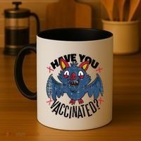 Have You Vaccinated Bat Coffee Mug thumb 4
