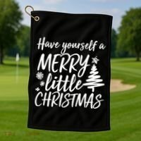 Have Yourself A Merry Little Christmas Golf Towel thumb 1