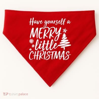 Have Yourself A Merry Little Christmas USA-Made Doggie Bandana