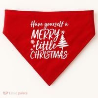 Have Yourself A Merry Little Christmas USA-Made Doggie Bandana thumb 0