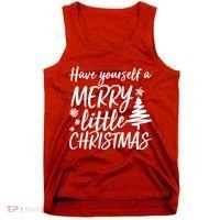 Have Yourself A Merry Little Christmas Tank Top thumb 0