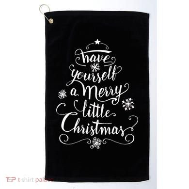Have yourself a merry little Christmas graphic Golf Towel