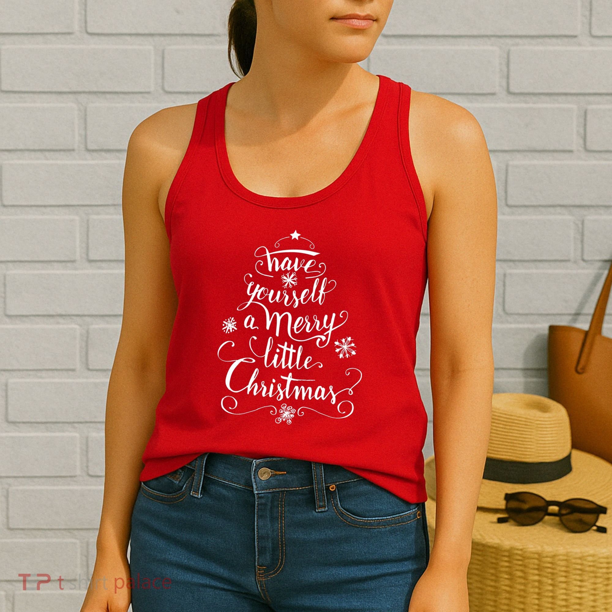 Have yourself a merry little Christmas graphic Women's Tank Top