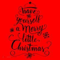 Have yourself a merry little Christmas graphic Santa Hat thumb 1