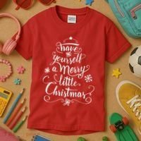 Have yourself a merry little Christmas graphic Kids T-Shirt thumb 3