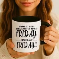 Haven't Been This Excited About Friday Since Last Friday Coffee Mug thumb 3