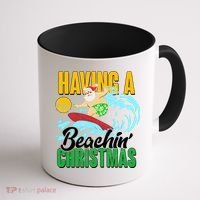 Having A Beachin' Christmas Coffee Mug thumb 1