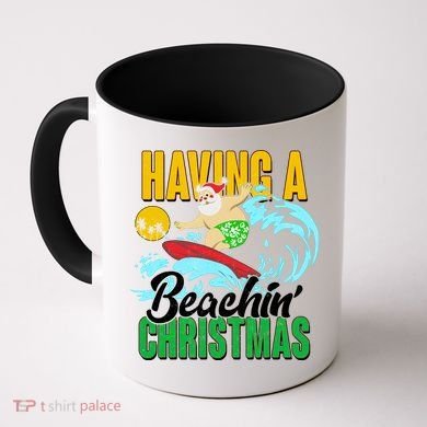 Having A Beachin' Christmas Coffee Mug