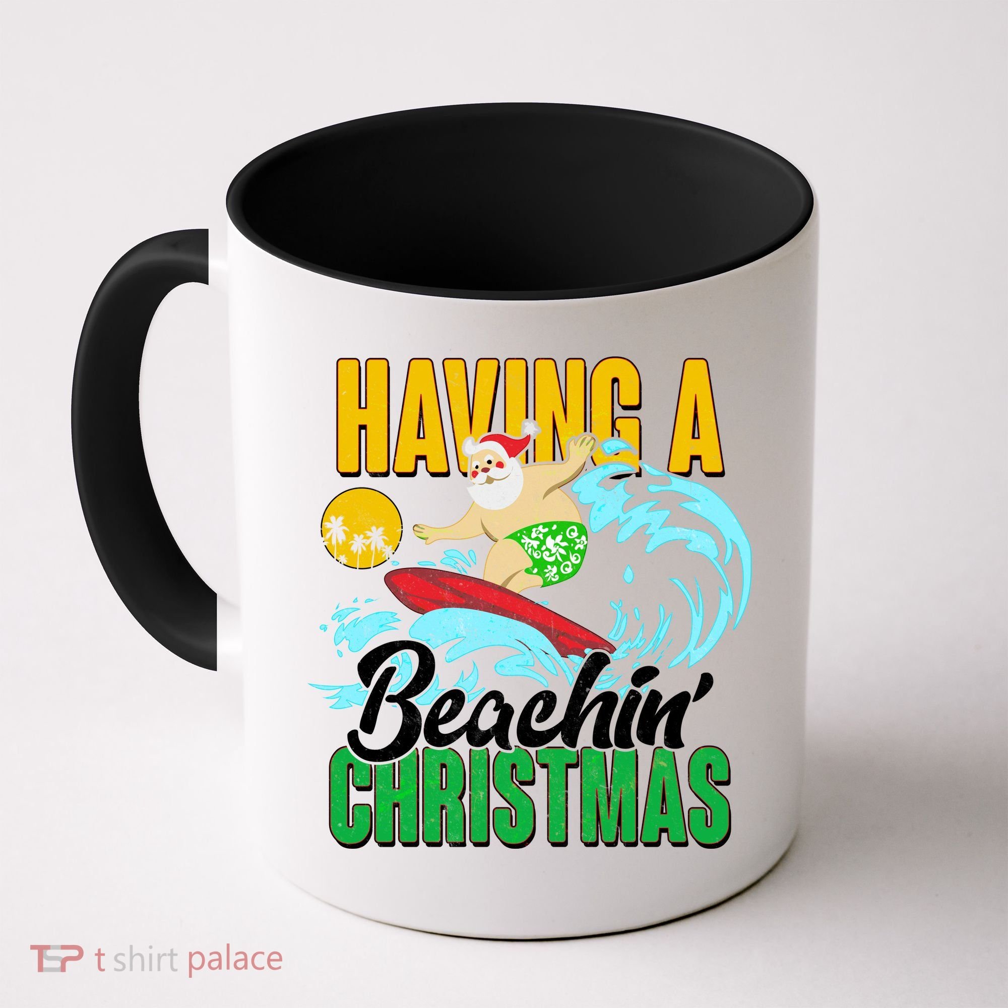 Having A Beachin' Christmas Coffee Mug