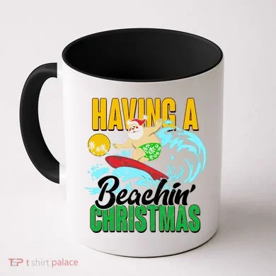 Having A Beachin' Christmas Coffee Mug