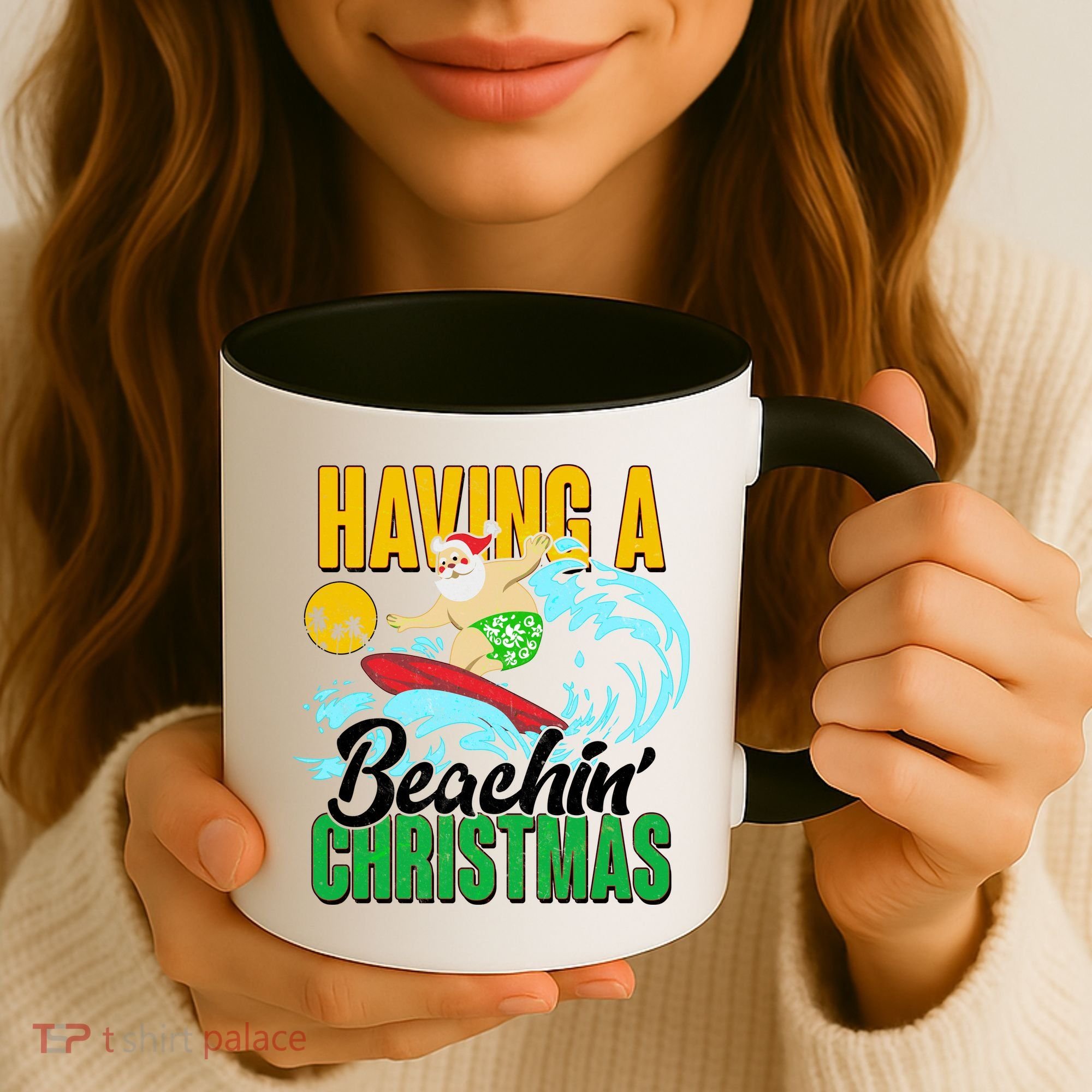 Having A Beachin' Christmas Coffee Mug