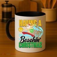 Having A Beachin' Christmas Coffee Mug thumb 4