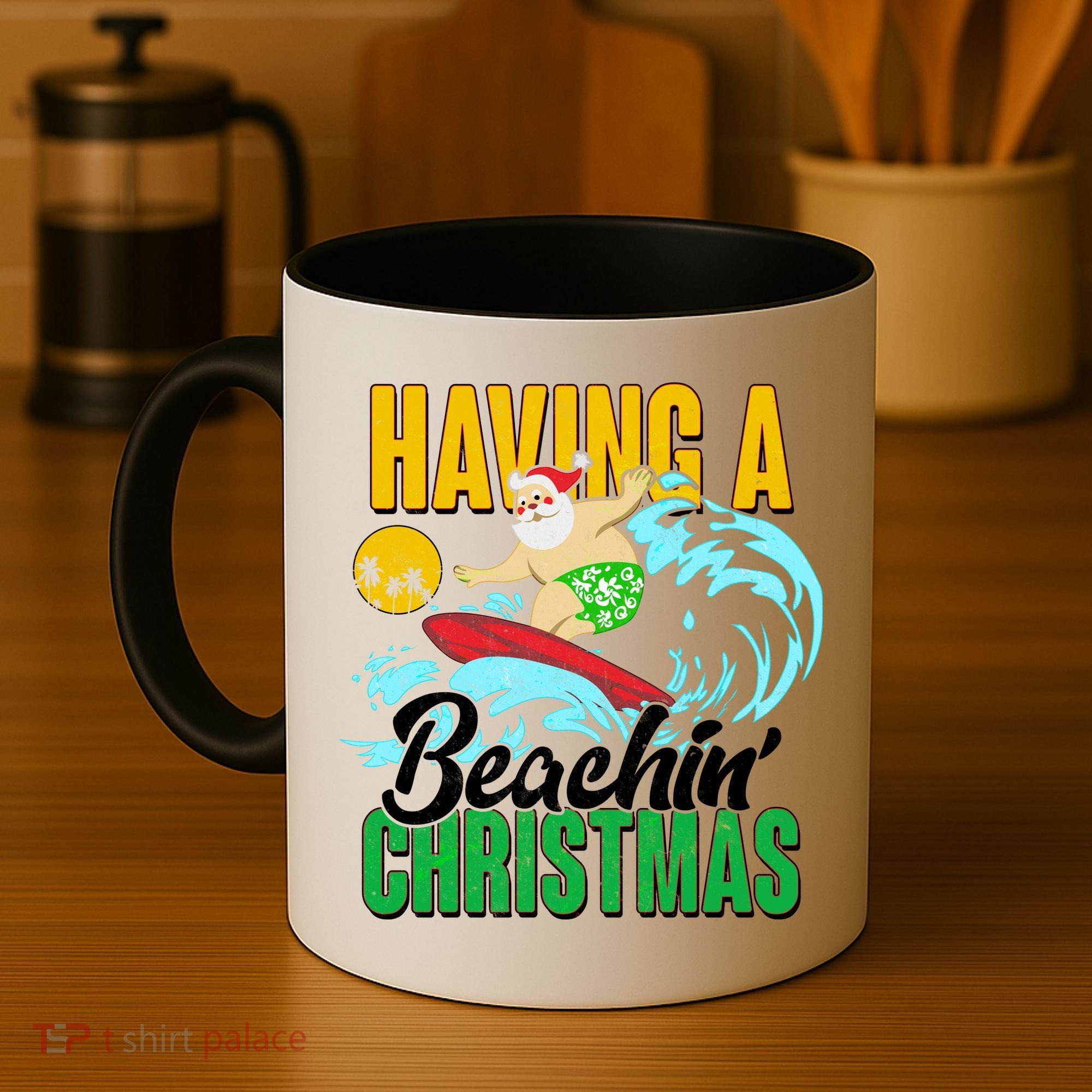 Having A Beachin' Christmas Coffee Mug