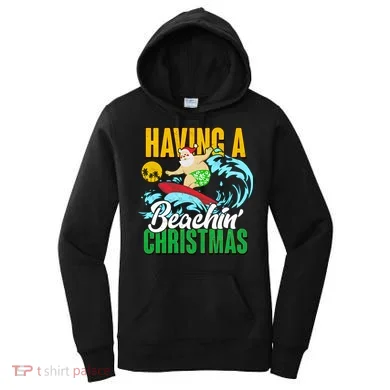 Having A Beachin' Christmas Women's Hoodie