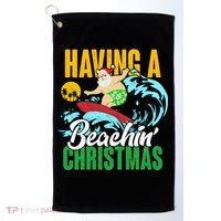 Having A Beachin' Christmas Golf Towel thumb 0